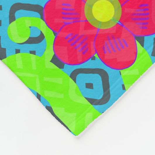 Tropic Floral Print Fleece (Hoek)