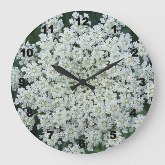 Tropic Flower Wall Clock Grote Klok (Voorkant)