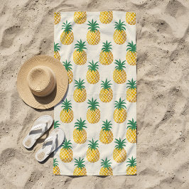 Tropic Gold Ananas Gele Tinten Strandlaken