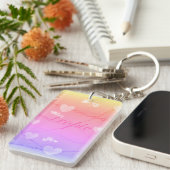 Tropic Heart Chain Glow Keychain (Voorkant Rechts)