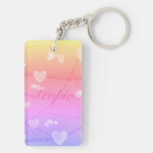 Tropic Heart Chain Glow Keychain (achterkant)