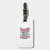 Tropic Like It's Hot: Kersteditie Bagagelabel (Voorkant verticaal)