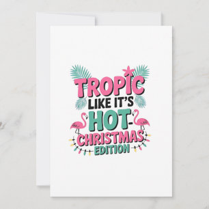 Tropic Like It's Hot: Kersteditie Bedankkaart