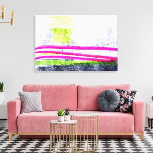 Tropic Midnight Canvas Afdruk (Insitu (Woonkamer))