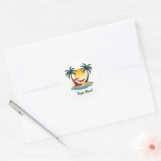 Tropic Mood Clean Sunset Sticker (Envelop)