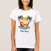 Tropic Mood Minimalist Sunset T-shirt (Voorkant)
