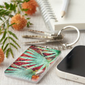 "Tropic Palm" Acryl Sleutelhanger (Voorkant Rechts)