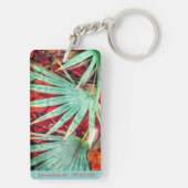 "Tropic Palm" Acryl Sleutelhanger (achterkant)