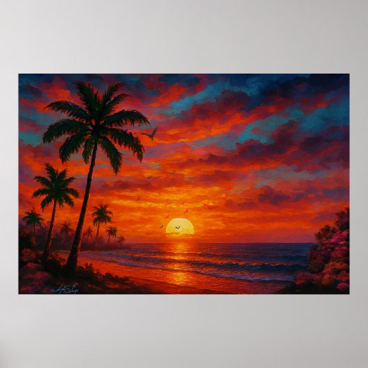 Tropic Reverie Landscape Poster (Voorkant)