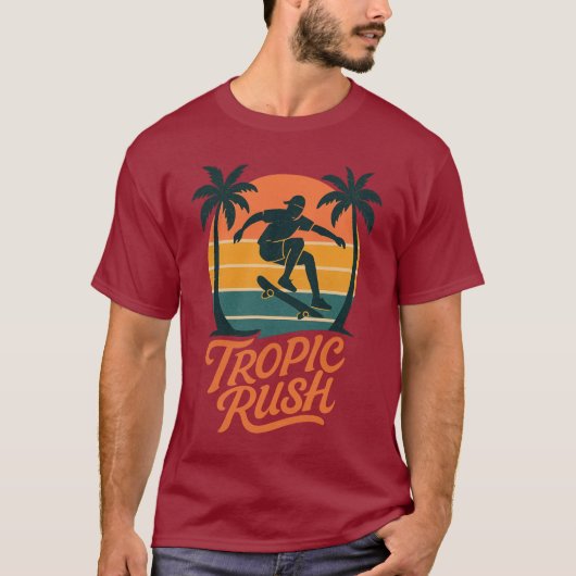 Tropic Rush - Schaats Vibes T-shirt (Voorkant)