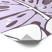 Tropic seamless pattern with orchid and monstera l poster (Hoek)