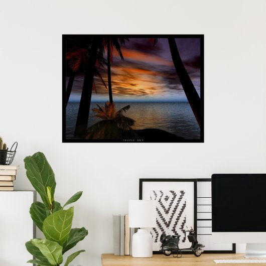 Tropic Sky Poster (Thuiskantoor)