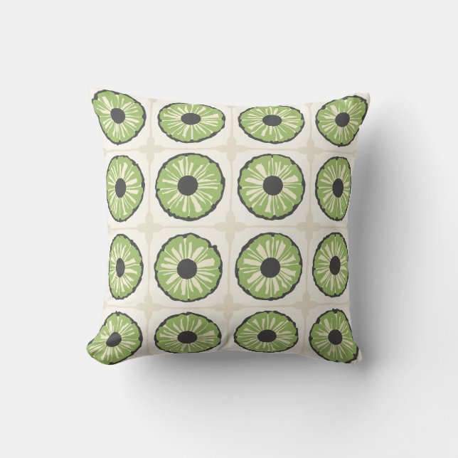 Tropic Slice Leafy Green Kussen (Voorkant)
