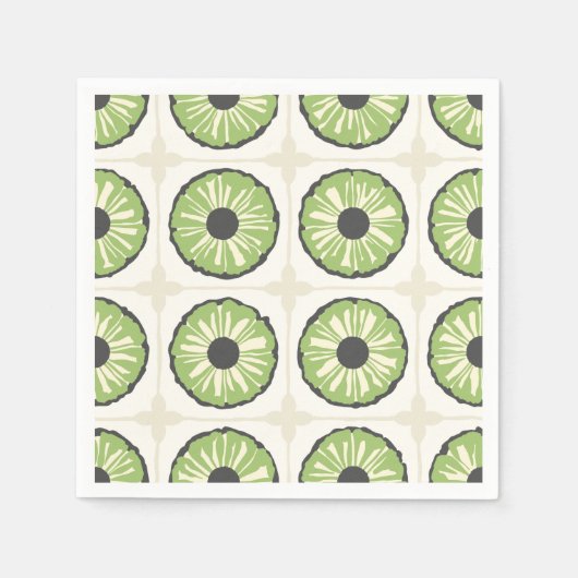 Tropic Slice Leafy Green Servet (Voorkant)