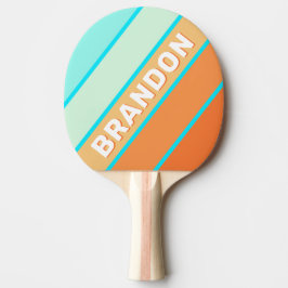 Tropic Splash Bold Gestreept met Naam Tafeltennisbatje