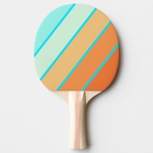 Tropic Splash Bold Gestreepte Tafeltennisbatje (Voorkant)