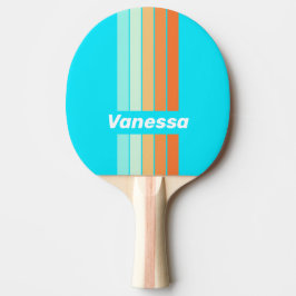 Tropic Splash Pin Gestreept met Naam Tafeltennisbatje