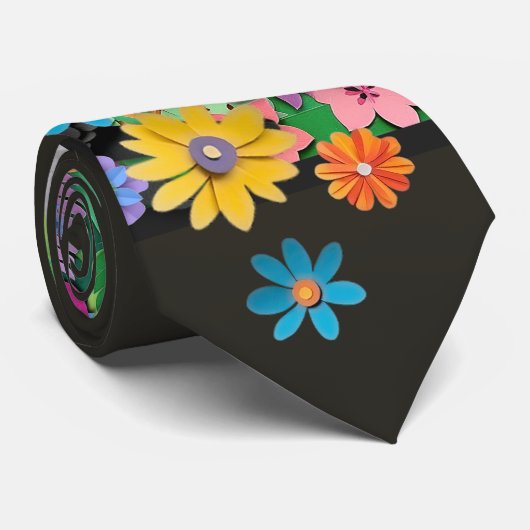 TROPIC TANGO red chow Stropdas (Opgerold)