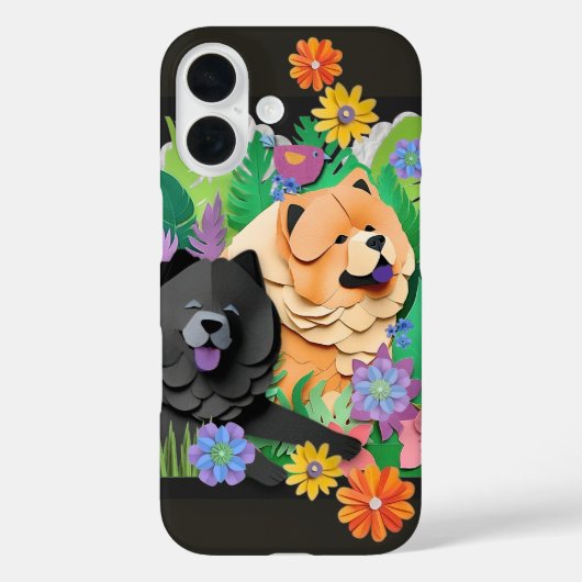 TROPIC TANGO rode zwarte chow Case-Mate iPhone Case (Achterkant)