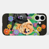 TROPIC TANGO rode zwarte chow Case-Mate iPhone Case (Achterkant (horizontaal))