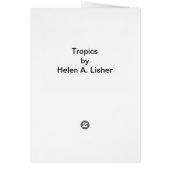 Tropica art card (Achterkant)