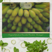 Tropica Fruits @ Funchal Markets Portugal Teatowel Theedoek (Gevouwen)