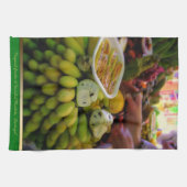 Tropica Fruits @ Funchal Markets Portugal Teatowel Theedoek (Horizontaal)