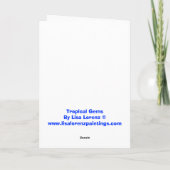 Tropica Pareltjes Wenskaart Kaart (Achterkant)