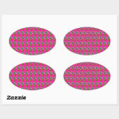 Tropica - Roze Ovale Sticker (Vel)