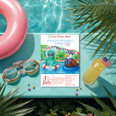 Tropical 250 years of Freedom Pool Party Kaart