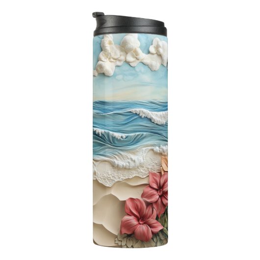 Tropical 3D Paradise Thermosbeker (Geroteerd rechts)