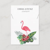 Tropical Accent Ketting Sieraden Display Kaart Visitekaartje (Voorkant)