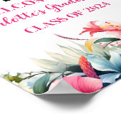 Tropical Aloha Luau Afstuderen 2024 Welkom Poster (Hoek)