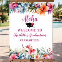 Tropical Aloha Luau Afstuderen 2024 Welkom