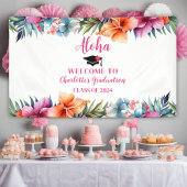 Tropical Aloha Luau Afstuderen 2024 Welkom Spandoek