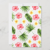 Tropical Aloha Pineapple Baby shower Invitation Kaart (Achterkant)