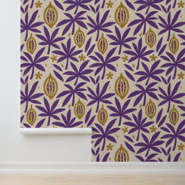 Tropical aloha print behang