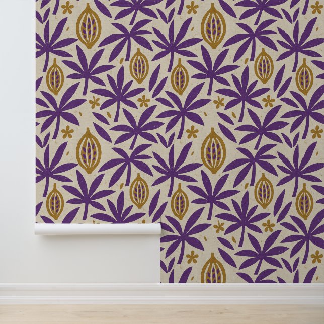 Tropical aloha print behang (Applicatie)