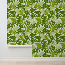 Tropical aloha print behang