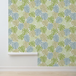 Tropical aloha print behang