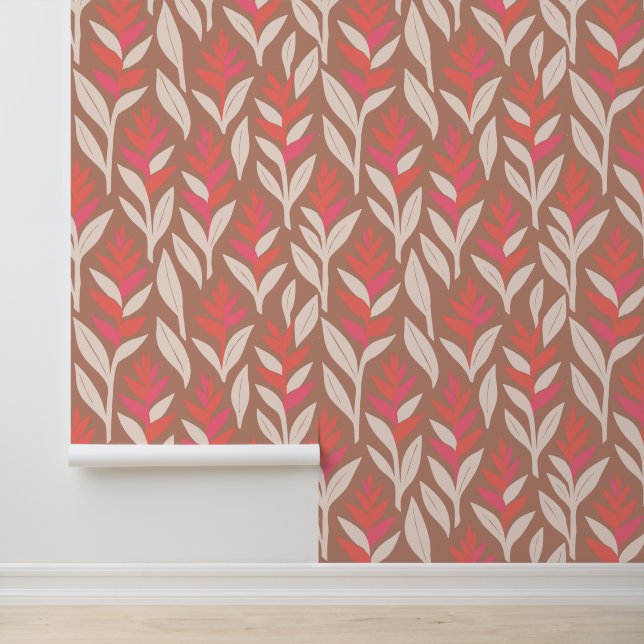 Tropical aloha print behang (Applicatie)