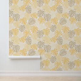 Tropical aloha print behang
