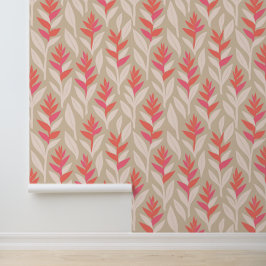 Tropical aloha print behang