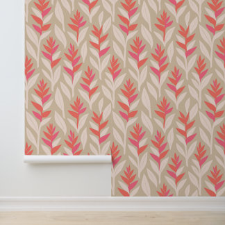 Tropical aloha print behang