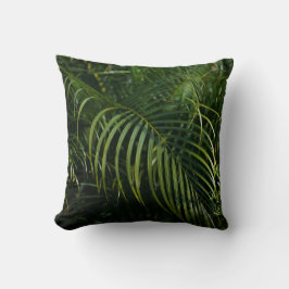 Tropical and botanical Dark Green Leaf  Kussen