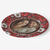 Tropical Anemones Accent Summer Wedding Papieren Bordje (Gekanteld)