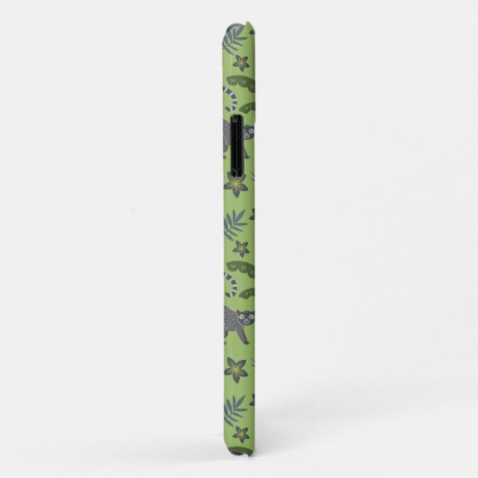 Tropical animals seamless pattern green and grey Case-Mate iPhone case (Achterkant/rechts)