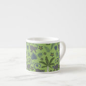 Tropical animals seamless pattern green and grey espresso kop (Voorkant rechts)