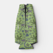 Tropical animals seamless pattern green and grey flesjeskoeler (Achterkant)