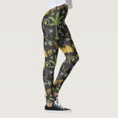Tropical animals seamless pattern monkey palm tree leggings (Rechts)